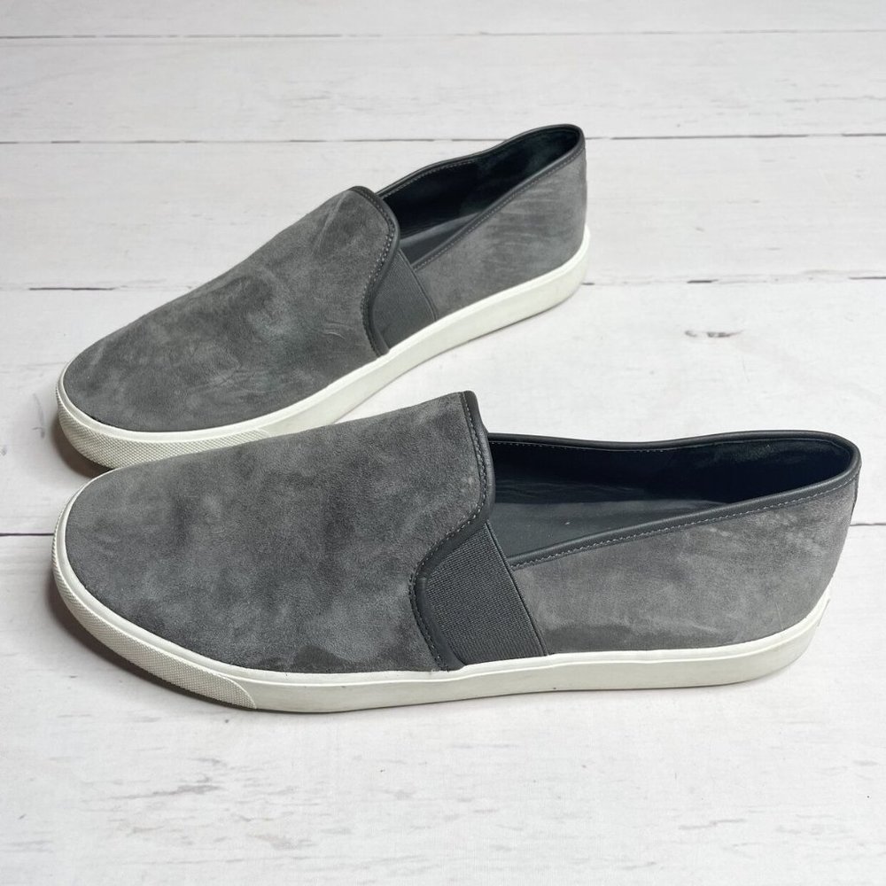 vince. Preston Gray Suede Sneakers 9
